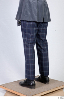  Photos Man in Historical suit 9 19th century Historical clothing blue plaid pants leather shoes lower body 0004.jpg